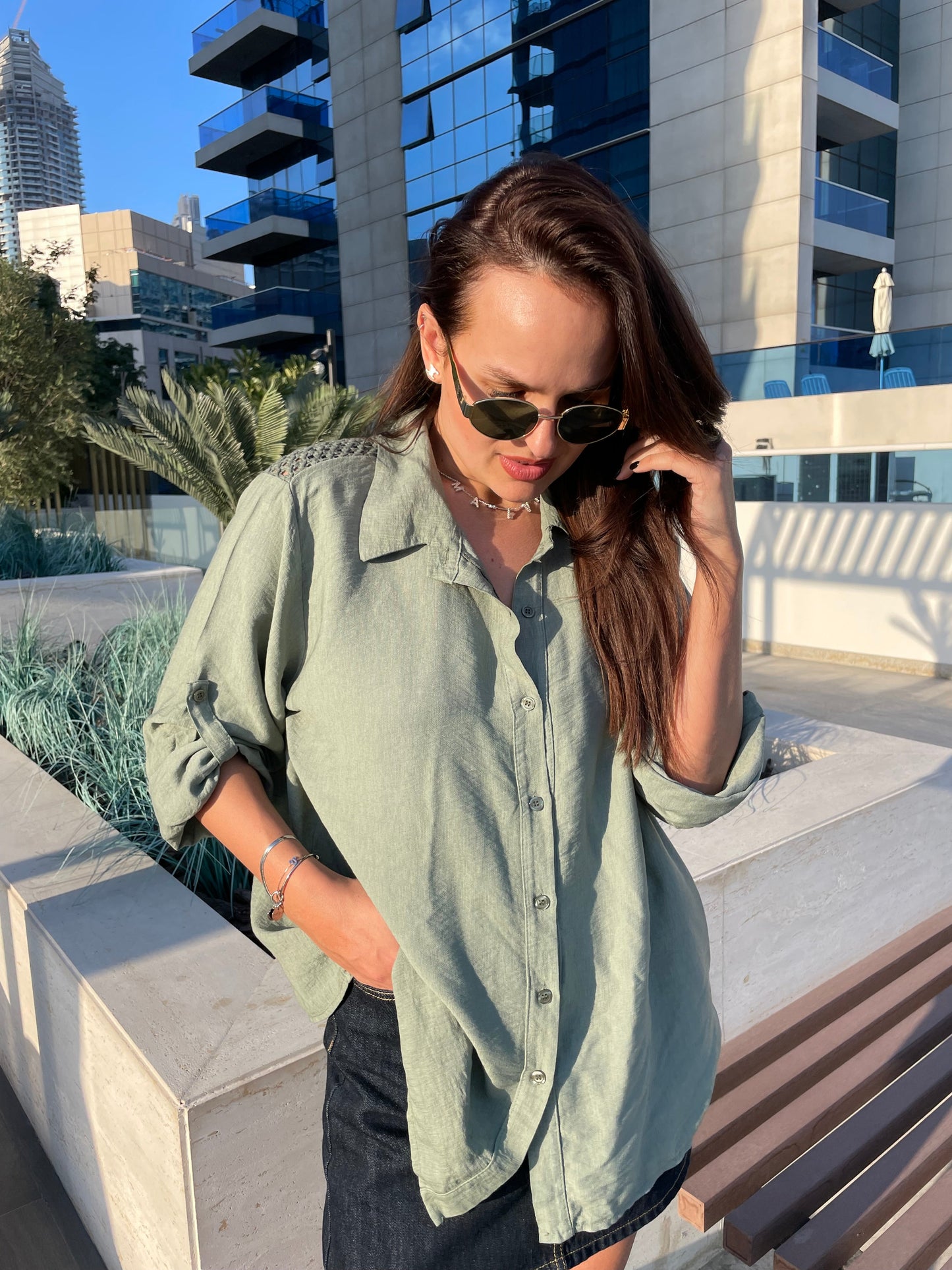 Chemise Emily kaki