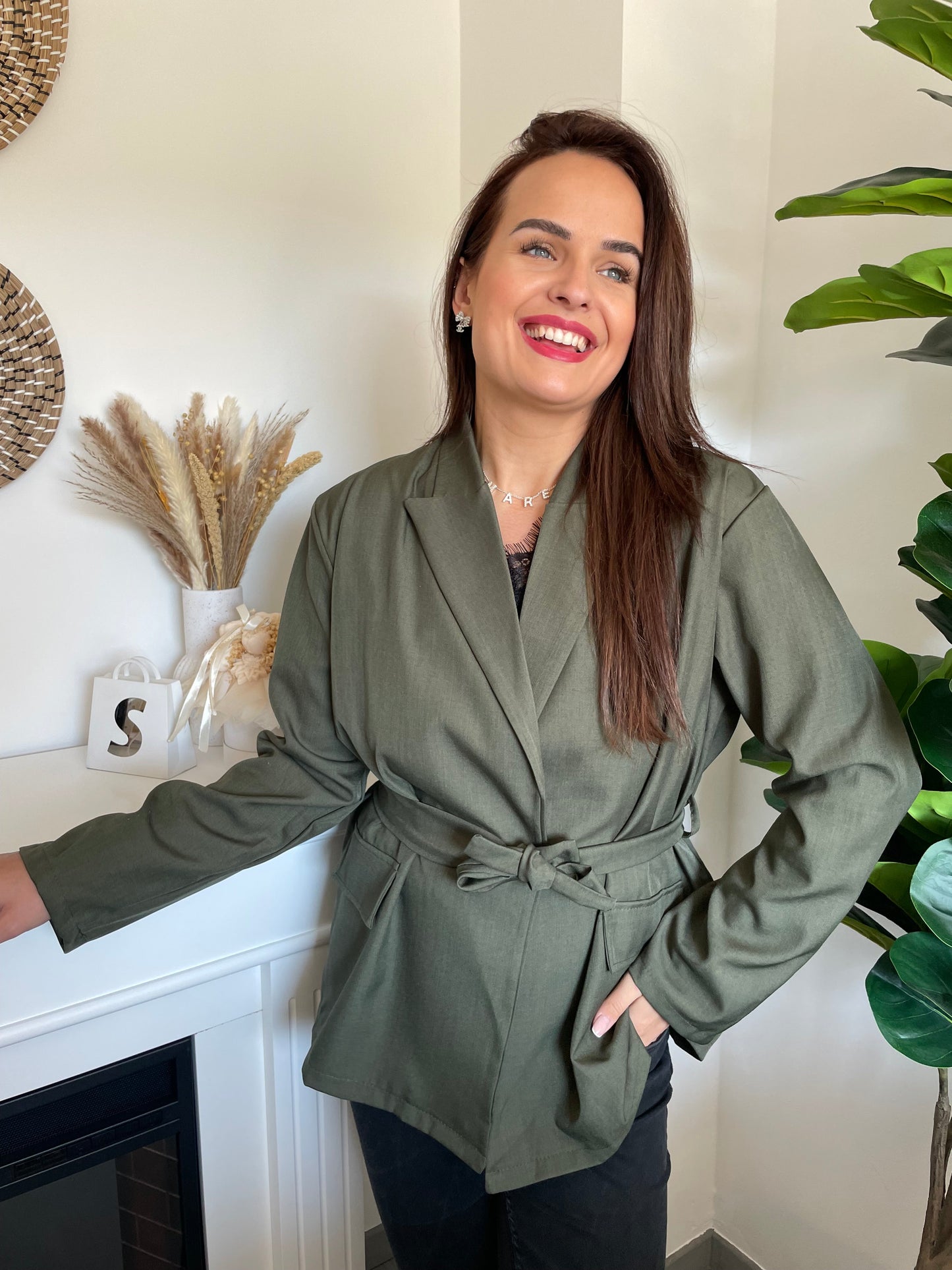Veste/Kimono kaki