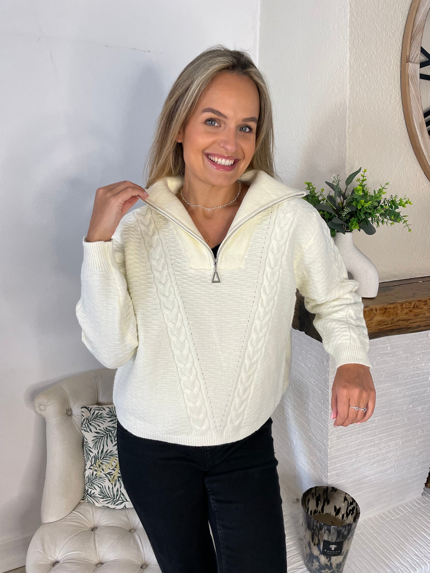 Pull Laurelyn blanc