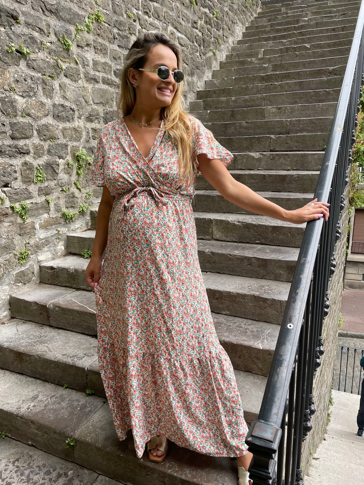 Robe paon blanche
