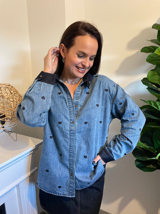 Chemise Jeans heart