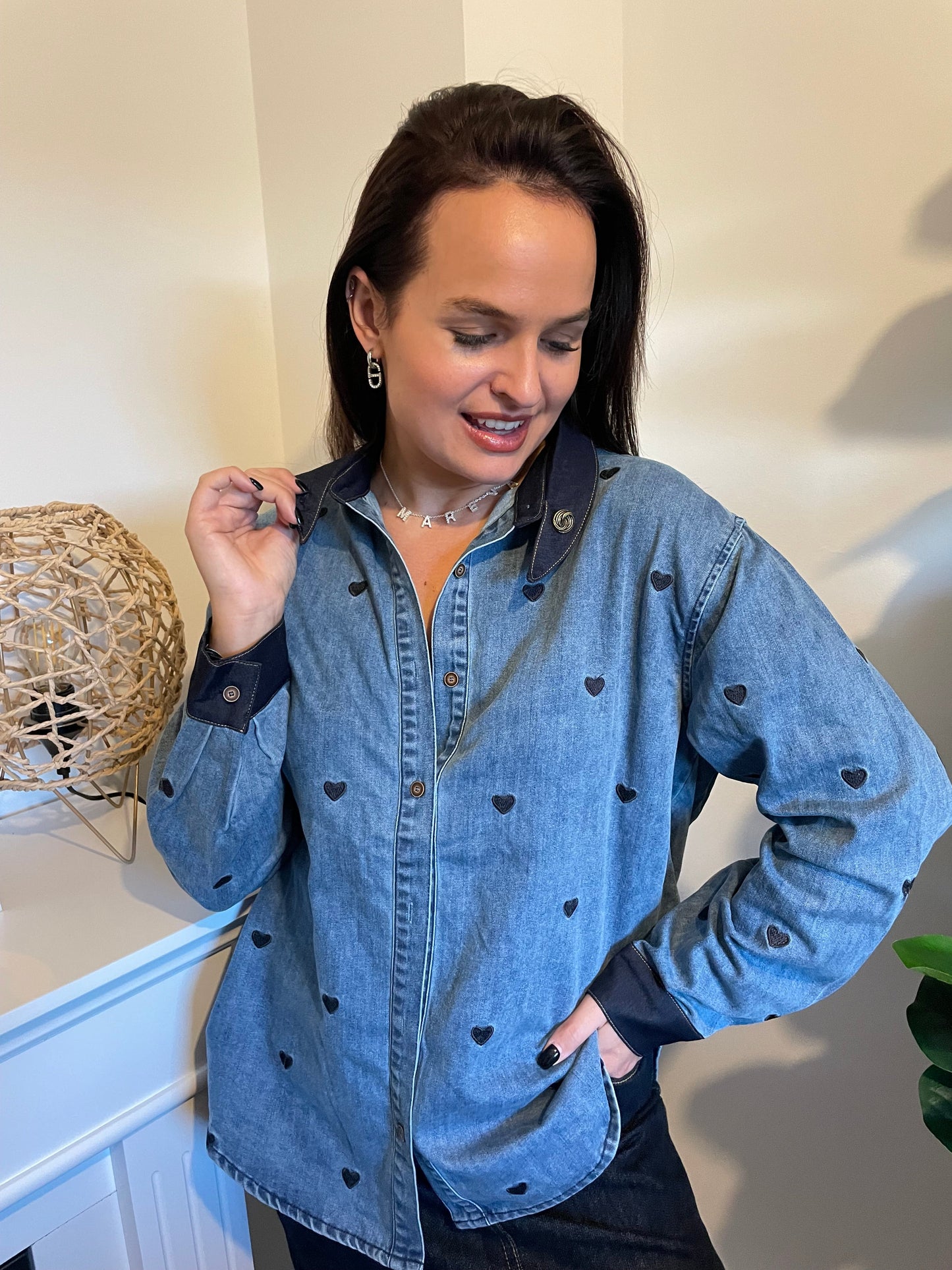 Chemise Jeans heart