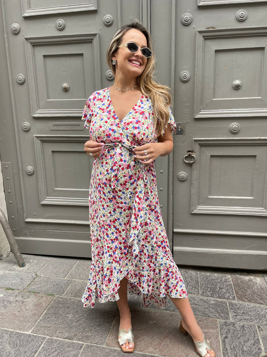Robe Flowers blanche