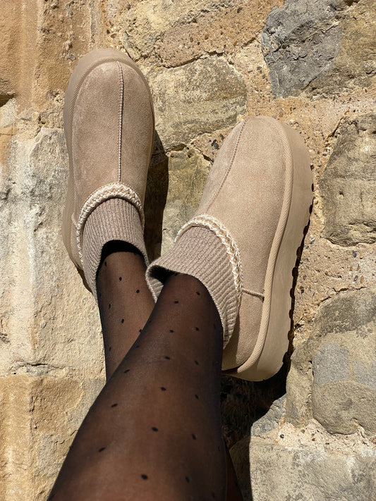Boots Manon effet chaussette