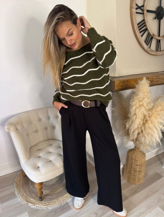 Pantalon comfy noir