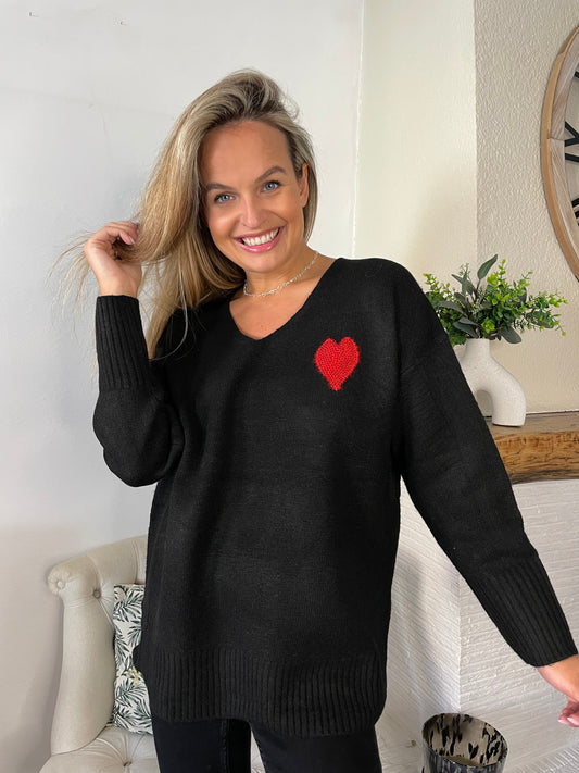Pull Heart noir